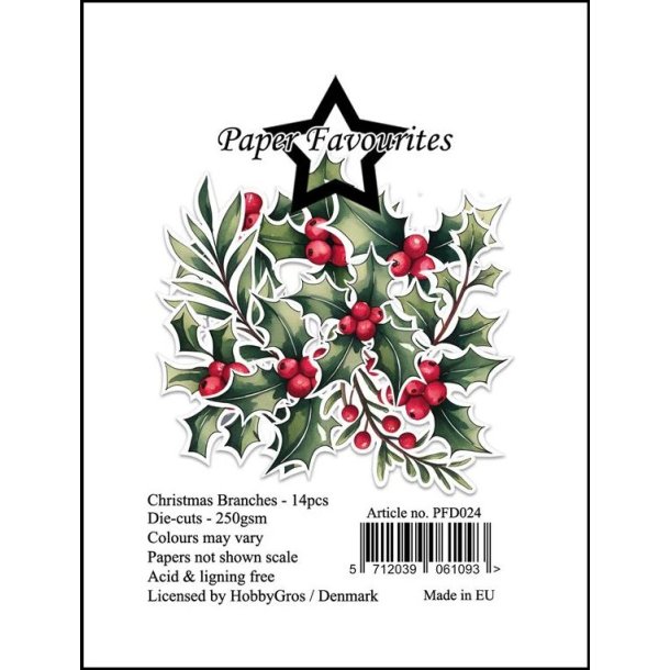 Paper Favourites - Die-Cuts - Christmas Branches / Julegrene 
