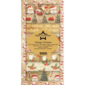 Paper Favourites - Blok Slim Card - Vintage Christmas / Gammeldags Jul