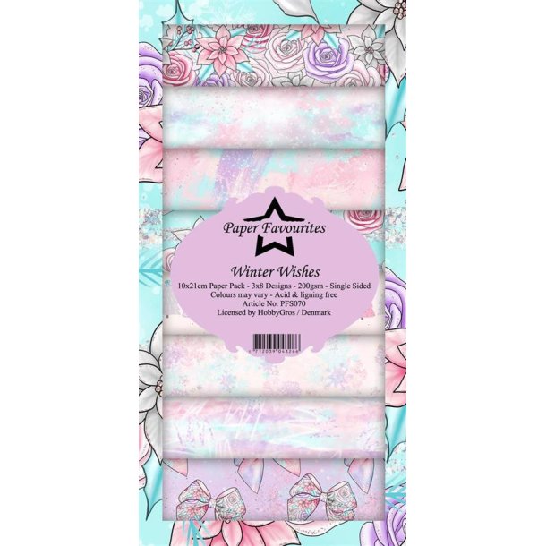 Paper Favourites - Blok Slim Card - Winter Wishes / Vinter nsker