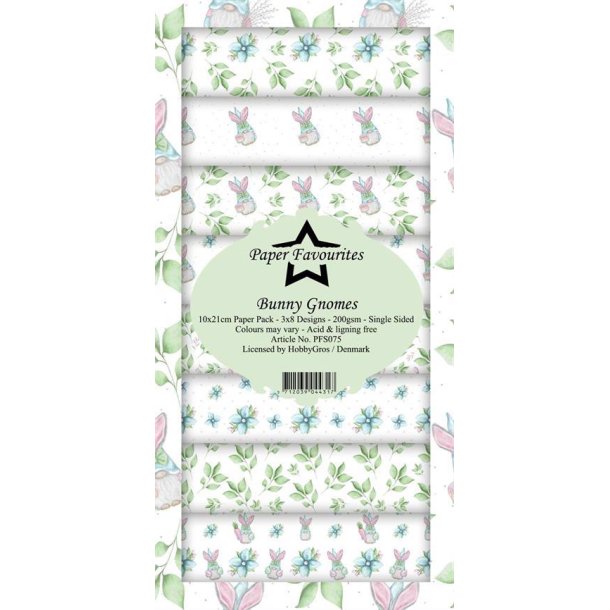Paper Favourites - Blok Slim Card - Bunny Gnomes