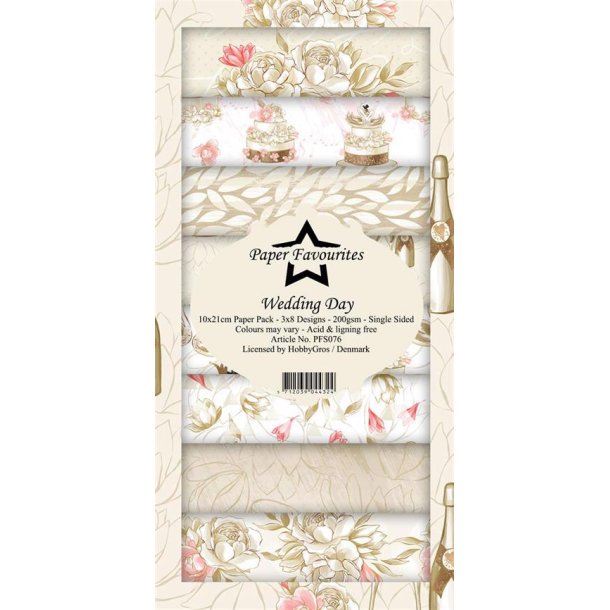 Paper Favourites - Blok Slim Card - Wedding Day / Bryllupsdag