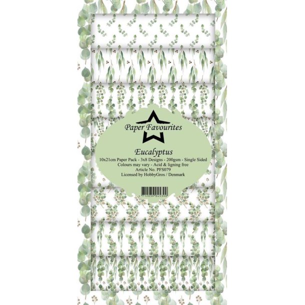 Paper Favourites - Blok Slim Card - Eucalyptus / Eukalyptus