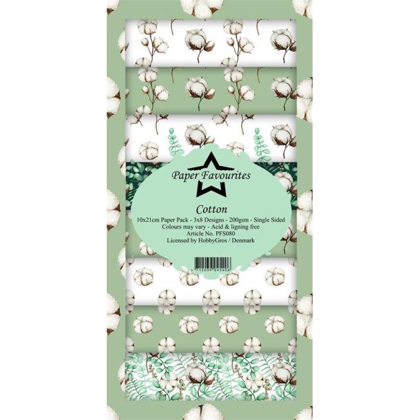 Paper Favourites - Blok Slim Card - Cotton / Bomuld