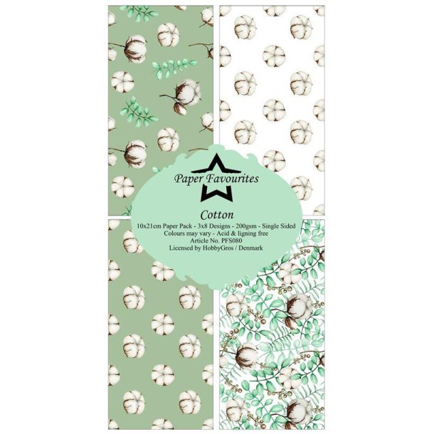 Paper Favourites - Blok Slim Card - Cotton / Bomuld