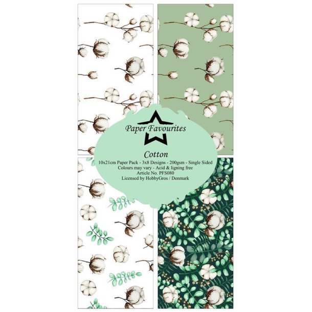 Paper Favourites - Blok Slim Card - Cotton / Bomuld