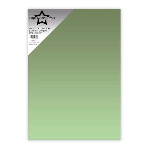 Paper Favourites - Mirror Card Mat- 250g - A4 - Opalescent Green