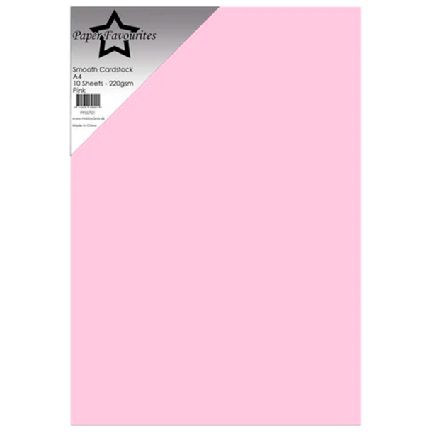 Paper Favourites - Smooth - 220g - A4 - Pink
