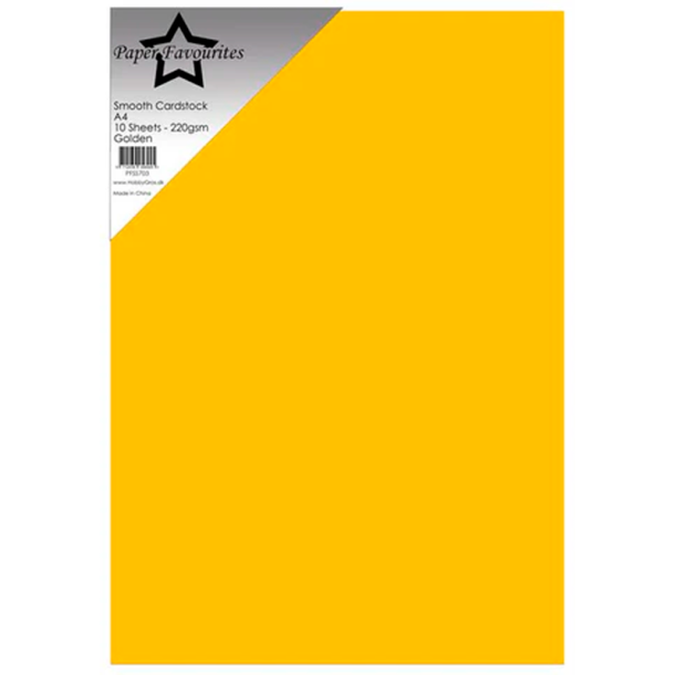 Paper Favourites - Smooth - 220g - A4 - Golden