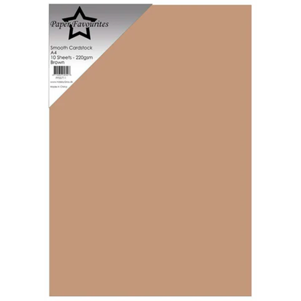 Paper Favourites - Smooth - 220g - A4 - Brown