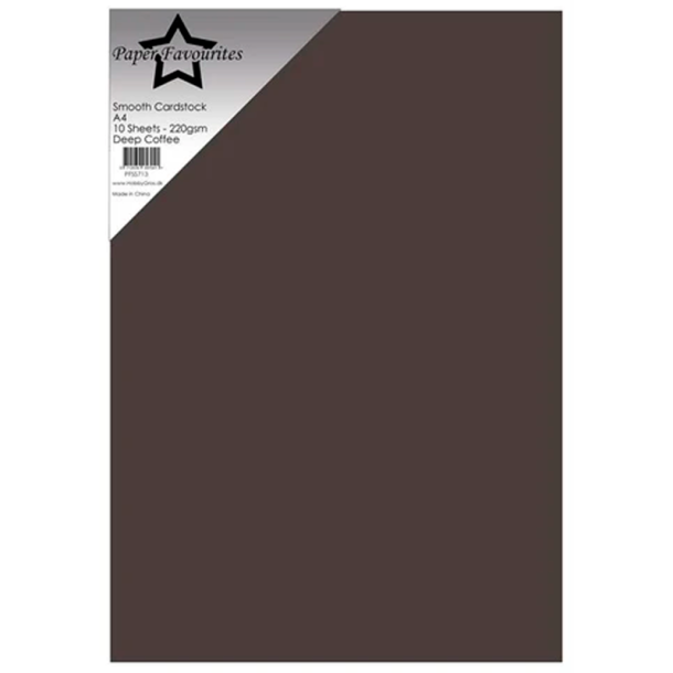 Paper Favourites - Smooth - 220g - A4 - Deep Coffee