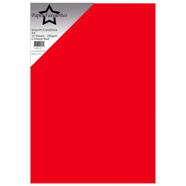 Paper Favourites - Smooth - 220g - A4 - Chinese Red