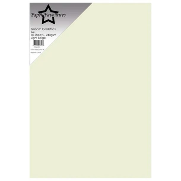 Paper Favourites - Smooth - 240g - A4 - Light Beige