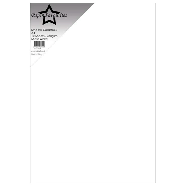 Paper Favourites - Smooth - 230g - A4 - Snow White