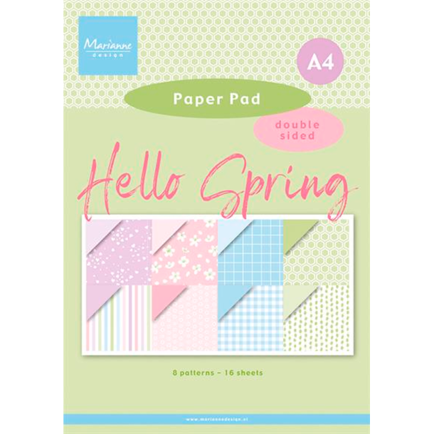 Marianne Design - Blok A4 - Hello Spring / Forr