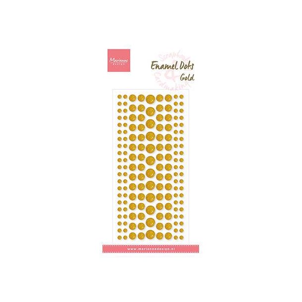 Marianne Design - Glitter Enamel Dots - Gold / Guld
