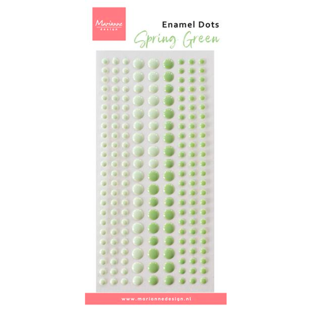 Marianne Design - Enamel Dots - Duotone Spring Green / Forrsgrn