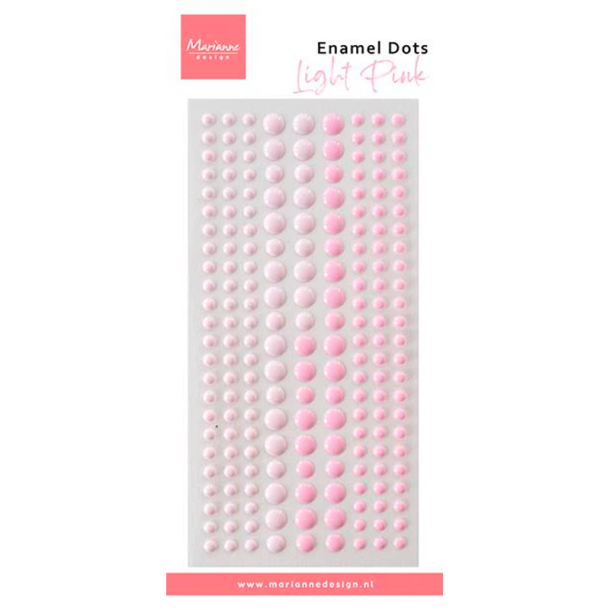 Marianne Design - Enamel Dots - Duotone Light Pink / Lyserd