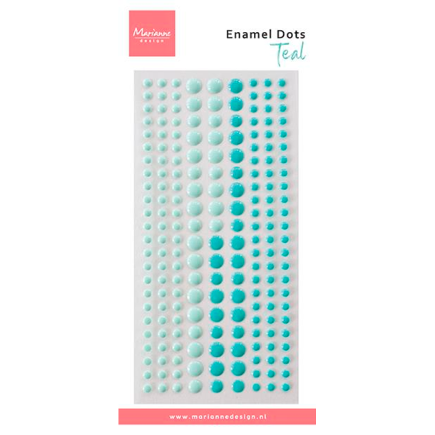 Marianne Design - Enamel Dots - Duotone Teal / Blgrn