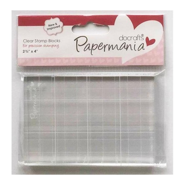 Papermania Clear Stamp Block -  Akrylblok