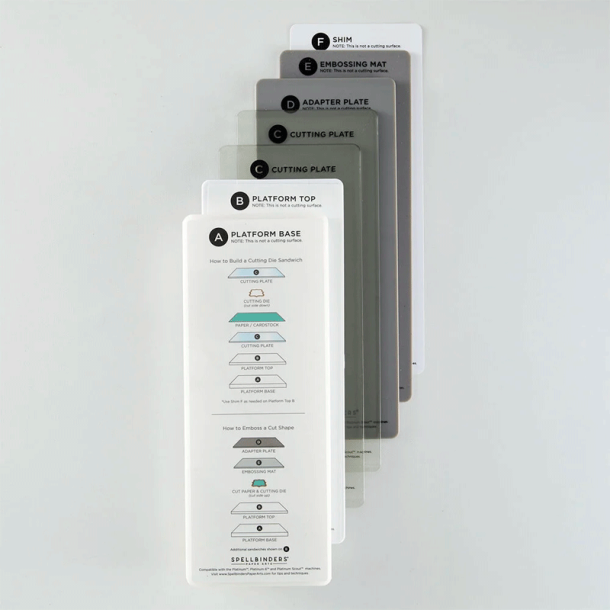 Spellbinders - Platinum Scout - Die Cutting  Embossing Maskine -  3,5" Platform - Simon Hurley Special Edition - Sort