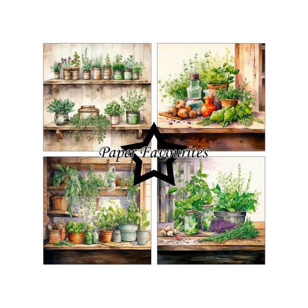Paper Favourites - Blok 6" - Herbs / Urter