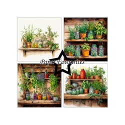 Paper Favourites - Blok 12" - Herbs - 200gsm - 8 ark