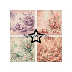 Paper Favourites - Blok 12" - Tea Time - 200gsm - 8 ark