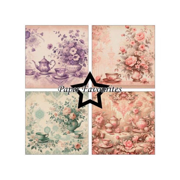 Paper Favourites - Blok 6" - Tea Time / Tid til te