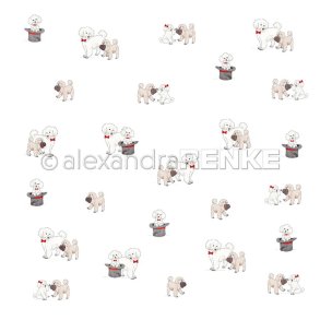 Alexandra Renke - Karton - Puddel Hunde