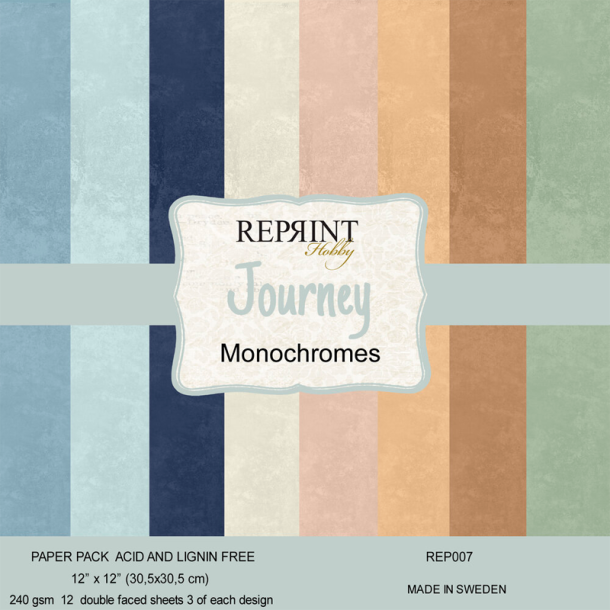 Reprint - Blok 12'' - Journey / Rejse - Monochromes