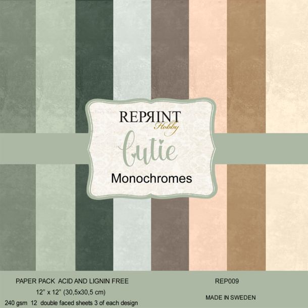 Reprint - Blok 12'' - Cutie - Monochromes
