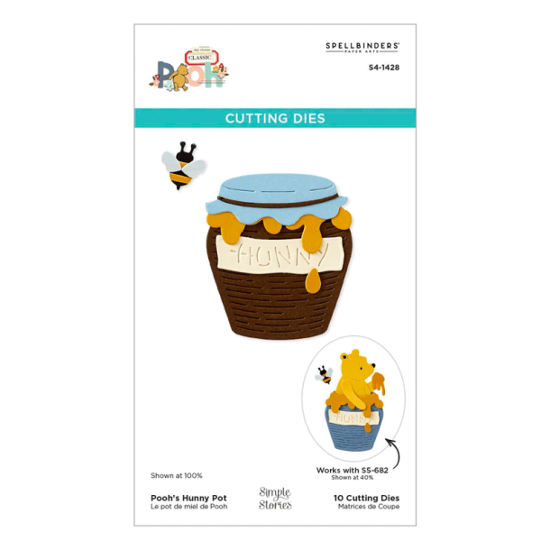 Spellbinders - Die - Pooh's Hunny Pot / Peter Plys's Honningkrukke