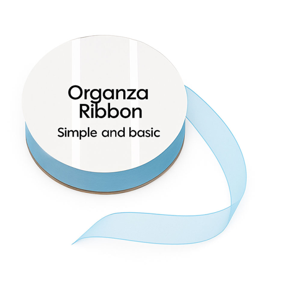 Simple and Basic - Organza-bnd - Lysebl