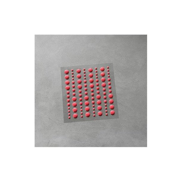 Simple and basic - Enamel dots - Calm Red / Rd