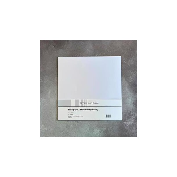 Simple and Basic - Karton - 30,5x30,5 cm - Snow White