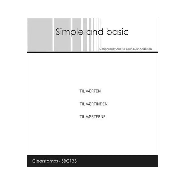Simple and basic - Sm tekster - Til Vrten