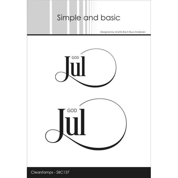 Simple and basic - Stempel - God Jul