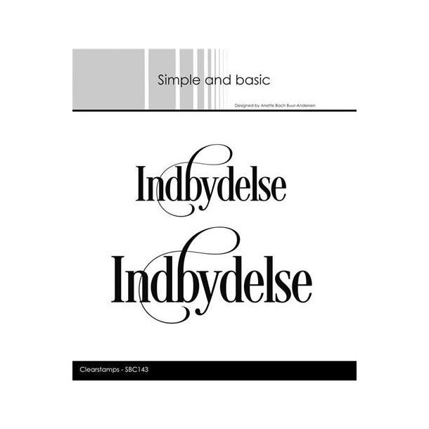 Simple and basic - stempel - Indbydelse