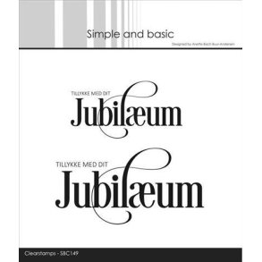 Simple and basic - Stempel - Tillykke med dit jubilum