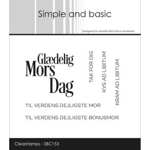 Simple and Basic - Stempel - Danish texts #1