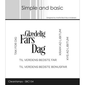 Simple and Basic - Stempel - Danish texts #2