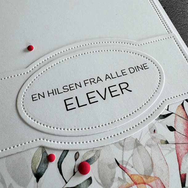 Simple and basic - Stempel - En hilsen