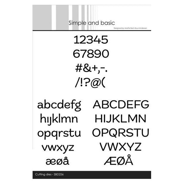Simple and Basic - Die - "Funky Alphabet - MINI"