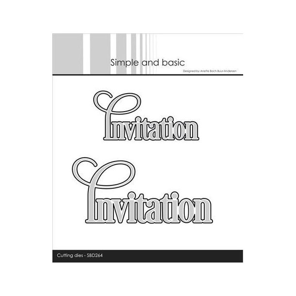 Simple and Basic - Die - Invitation
