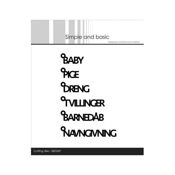 Simple and Basic - Die - Die - Texts w/Hanger - Danske tekster #4