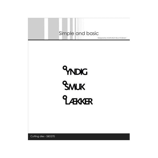 Simple and Basic - Die - Die - Texts w/Hanger - Danske tekster #5