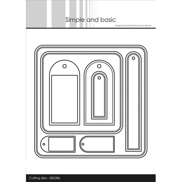 Simple and Basic - Die - Firkant - Tags