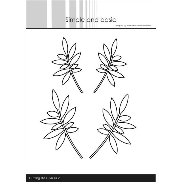 Simple and Basic - Die - Leaves Solid - Grene med blade