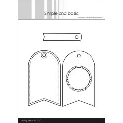 Simple and Basic - Die - Cute Tags - Tags