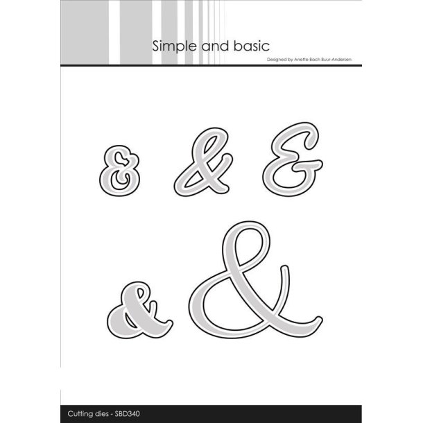 Simple and Basic - Die - Ampersand - Outline for SBC161 - & tegn